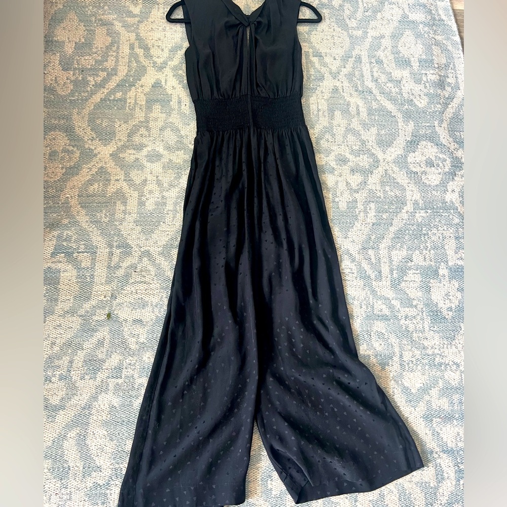 Rebecca Taylor Black Wide-Leg Jumpsuit